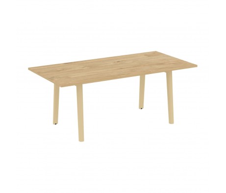 Стол переговорный, опоры - массив дерева 198x98x75 Onix Wood Direct
