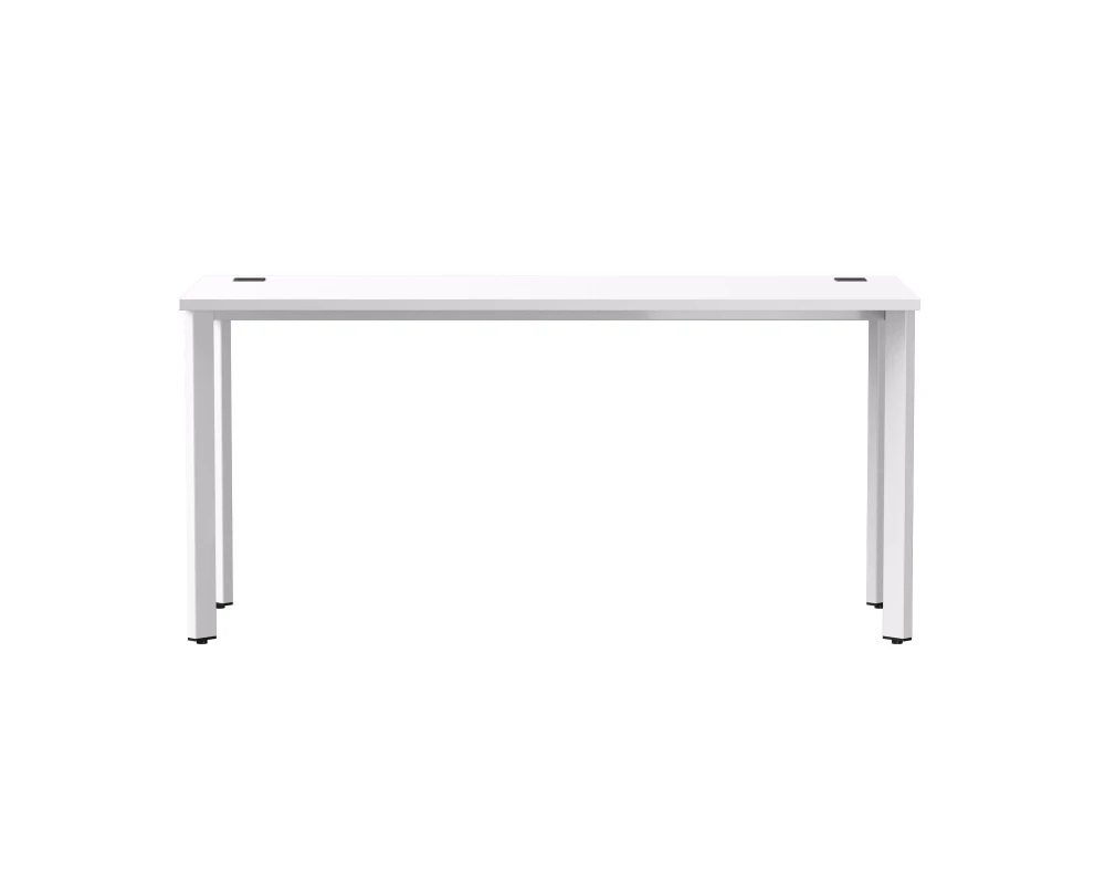 Стол прямой на металлокаркасе 1580х670х755 мм опоры 45гр Everprof ЭВО / EVO Белый/Белый