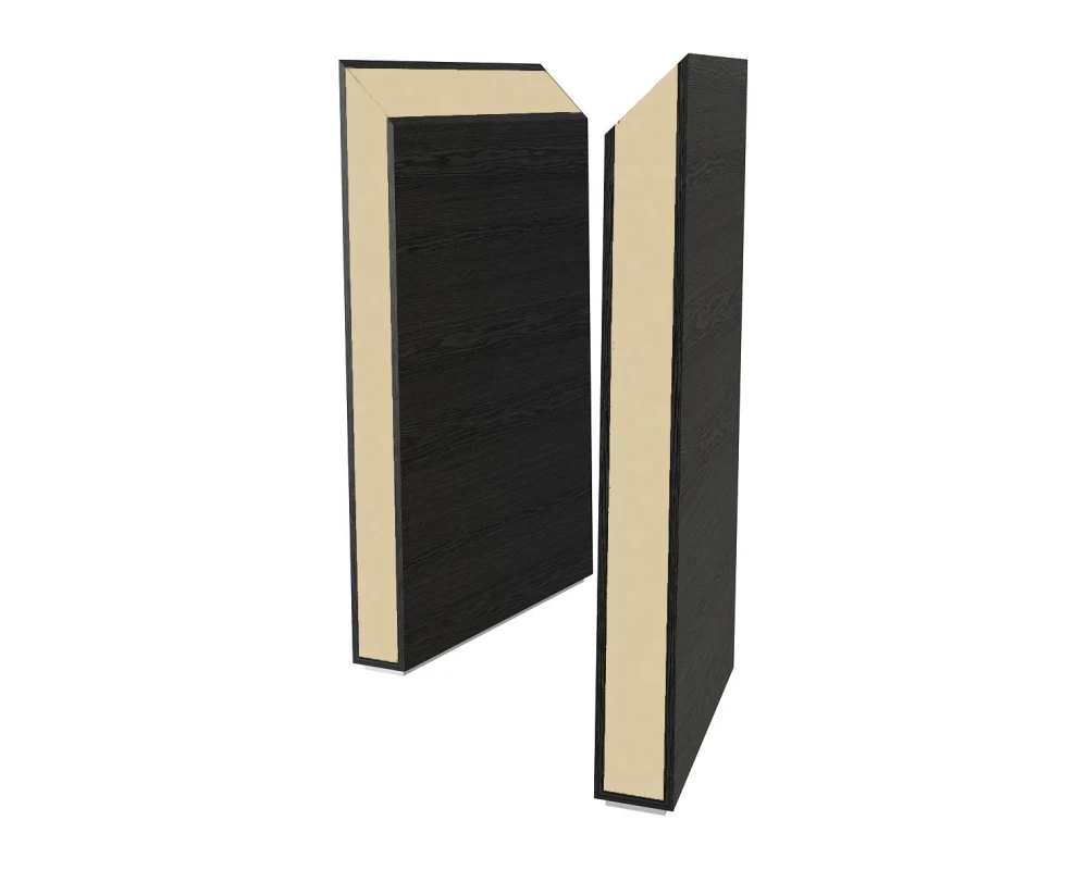 Боковина шкафа с декоративной вставкой 80 мм полуглянцевая/лакированная 80х450х2040 Belesa