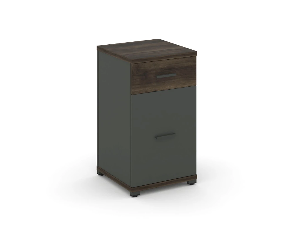 Тумба опорная/приставная 1 ящ. 1 распаш. фасад CN.TUO-005 W 420x420x750 Концепт / Concept