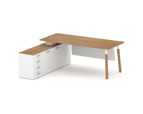 Стол руководителя левый 2000x1798x750 Фреско / Fresco images