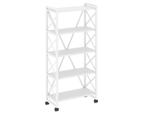 Стеллаж на колесных опорах - 5полок 800х400х1704 Лофт / Loft images
