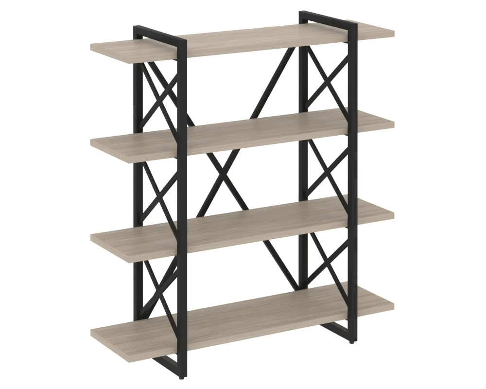 Стеллаж на регулируемых опорах - 4 полки 1200х400х1280 Лофт / Loft