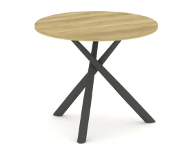 Стол переговорный круглый PR.C.SPRG-002.D 900х900х750 Оак / Oak images