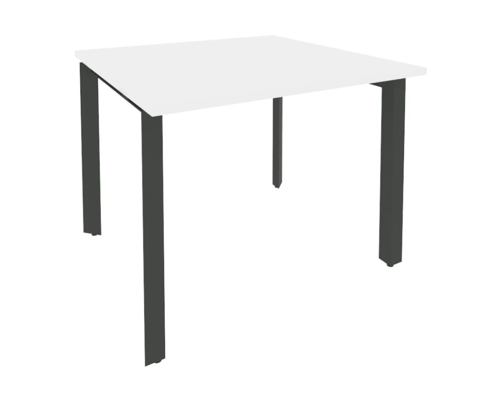 Стол переговорный (1 столешница) на П-образном м/к 980x980x750 Оникс / Onix