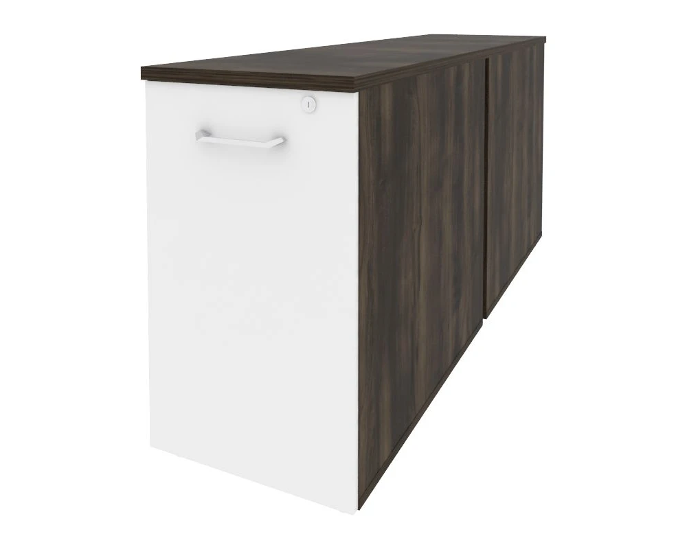 Тумба двойная низкая выдвижная приставная / опорная 432x1635x750 Оникс / Onix