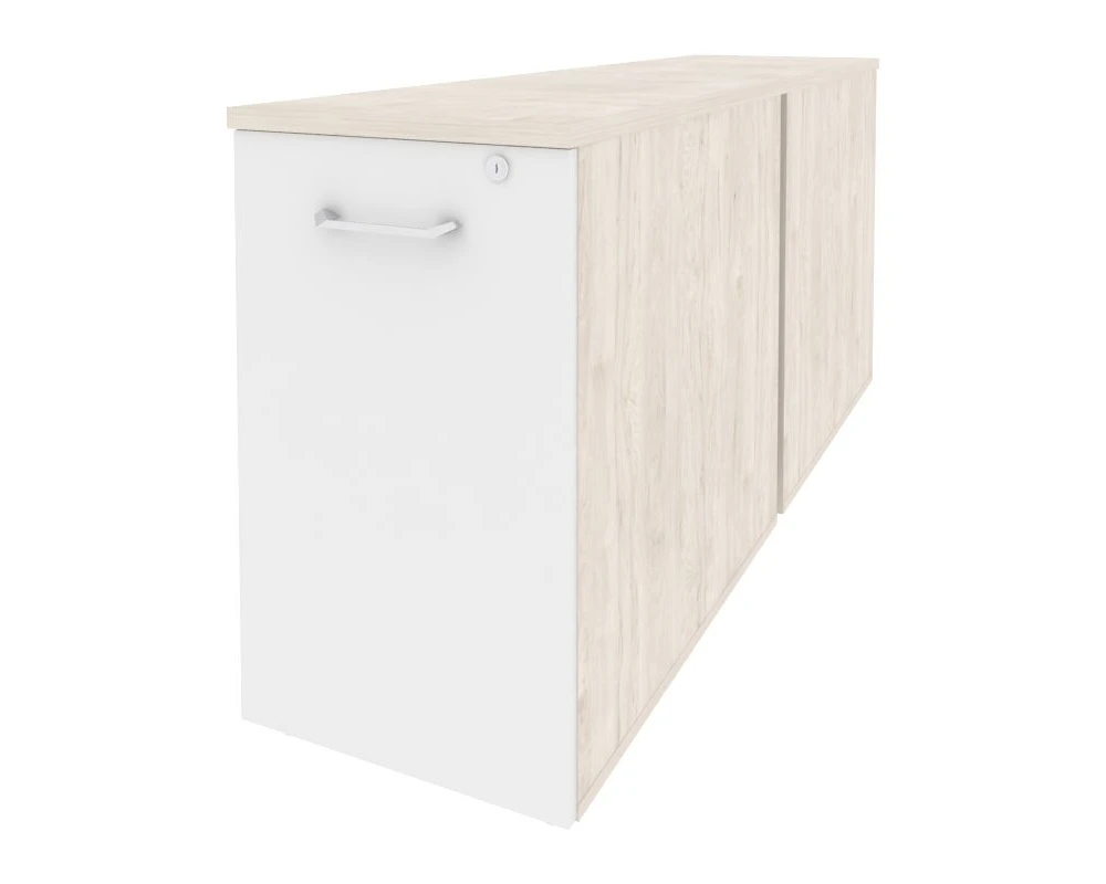 Тумба двойная низкая выдвижная приставная / опорная 432x1635x750 Оникс / Onix