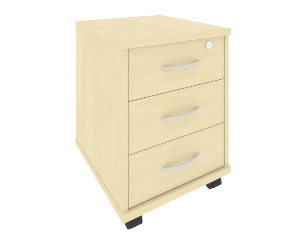 Тумба подкатная 3 ящика с замком Рива / Riva