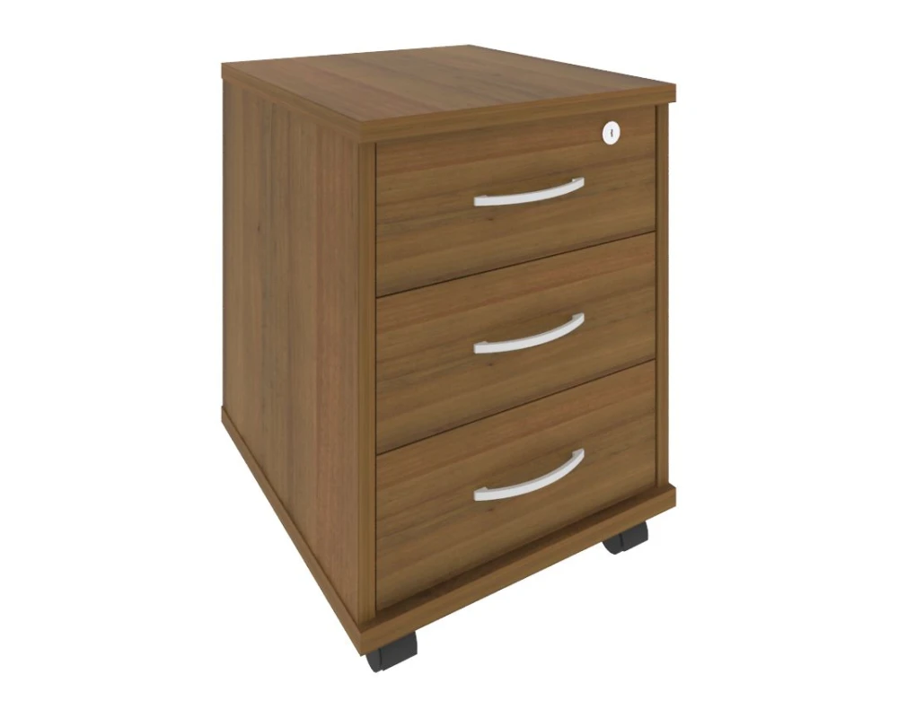 Тумба подкатная 3 ящика с замком Рива / Riva