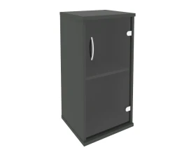 Шкаф низкий узкий правый 1 низкая дверь стекло Рива / Riva images