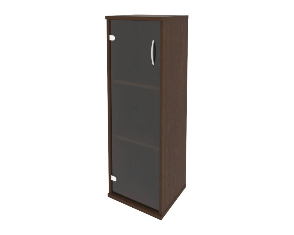 Шкаф средний узкий левый 1 средняя дверь стекло Рива / Riva