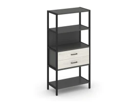 Односекционный стеллаж четырехярусный с ящиками 810х400х1613 Шелф Систем / Shelf System images
