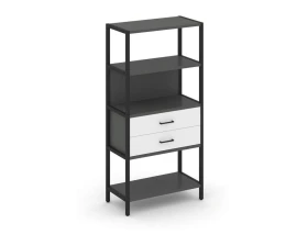 Односекционный стеллаж четырехярусный с ящиками 810х400х1613 Шелф Систем / Shelf System images