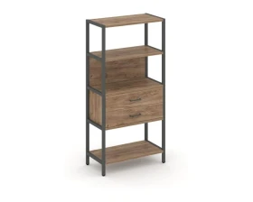 Односекционный стеллаж четырехярусный с ящиками 810х400х1613 Шелф Систем / Shelf System images