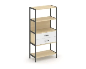 Односекционный стеллаж четырехярусный с ящиками 810х400х1613 Шелф Систем / Shelf System images