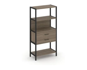 Односекционный стеллаж четырехярусный с ящиками 810х400х1613 Шелф Систем / Shelf System images
