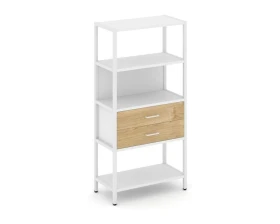 Односекционный стеллаж четырехярусный с ящиками 810х400х1613 Шелф Систем / Shelf System images