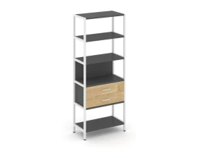 Односекционный стеллаж пятиярусный с ящиками 810х400х1980 Шелф Систем / Shelf System images