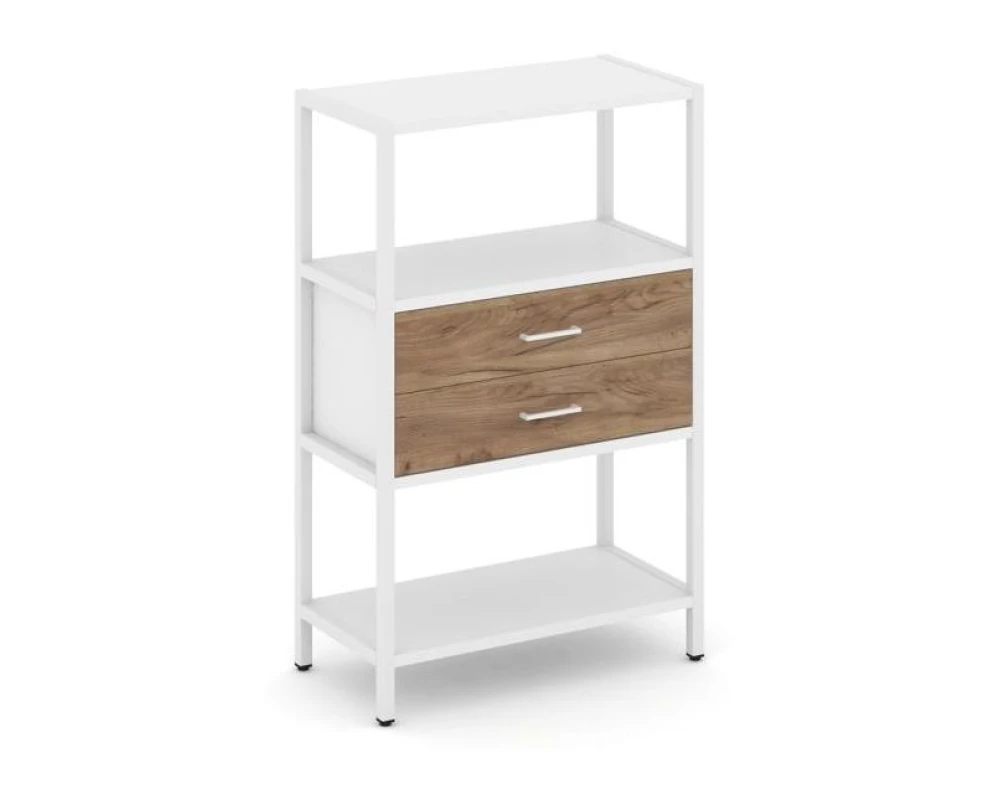 Односекционный стеллаж трехярусный с ящиками 810х400х1246 Шелф Систем / Shelf System