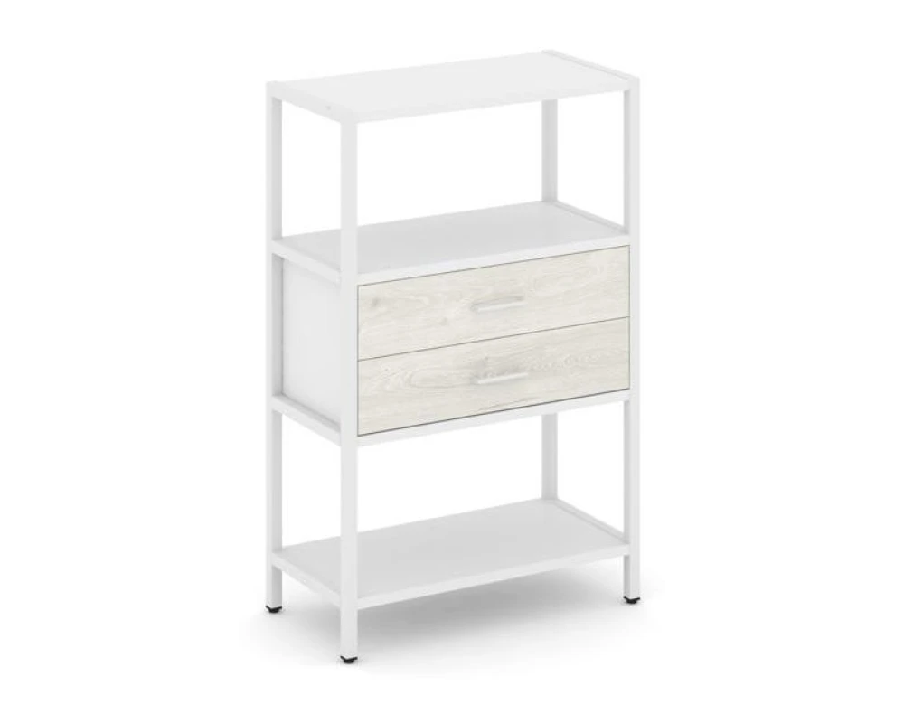 Односекционный стеллаж трехярусный с ящиками 810х400х1246 Шелф Систем / Shelf System