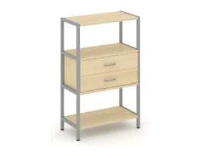 Односекционный стеллаж трехярусный с ящиками 810х400х1246 Шелф Систем / Shelf System images