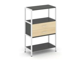 Односекционный стеллаж трехярусный с ящиками 810х400х1246 Шелф Систем / Shelf System images