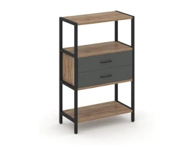 Односекционный стеллаж трехярусный с ящиками 810х400х1246 Шелф Систем / Shelf System images