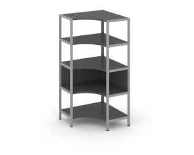 Односекционный угловой стеллаж четырехярусный 810х810х1613 Шелф Систем / Shelf System images