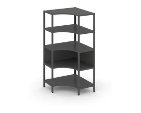 Односекционный угловой стеллаж четырехярусный 810х810х1613 Шелф Систем / Shelf System images