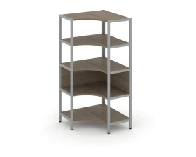 Односекционный угловой стеллаж четырехярусный 810х810х1613 Шелф Систем / Shelf System images