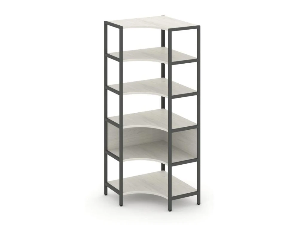 Односекционный угловой стеллаж пятиярусный 810х810х1980 Шелф Систем / Shelf System