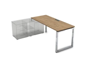 Стол рабочий, прямолинейный три опоры, левый (1400*700*750) НСТЛ-О.979 GLOSS LINE images