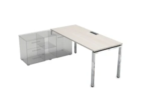 Стол рабочий прямолинейный три опоры, левый (1600*800*750) НСТЛ-П.984 GLOSS LINE images