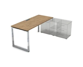 Стол рабочий, прямолинейный три опоры, правый (1600*700*750) НСТП-О.974 GLOSS LINE images