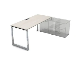 Стол рабочий, прямолинейный три опоры, правый (1600*700*750) НСТП-О.974 GLOSS LINE images