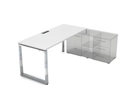 Стол рабочий, прямолинейный три опоры, правый (1600*700*750) НСТП-О.974 GLOSS LINE images