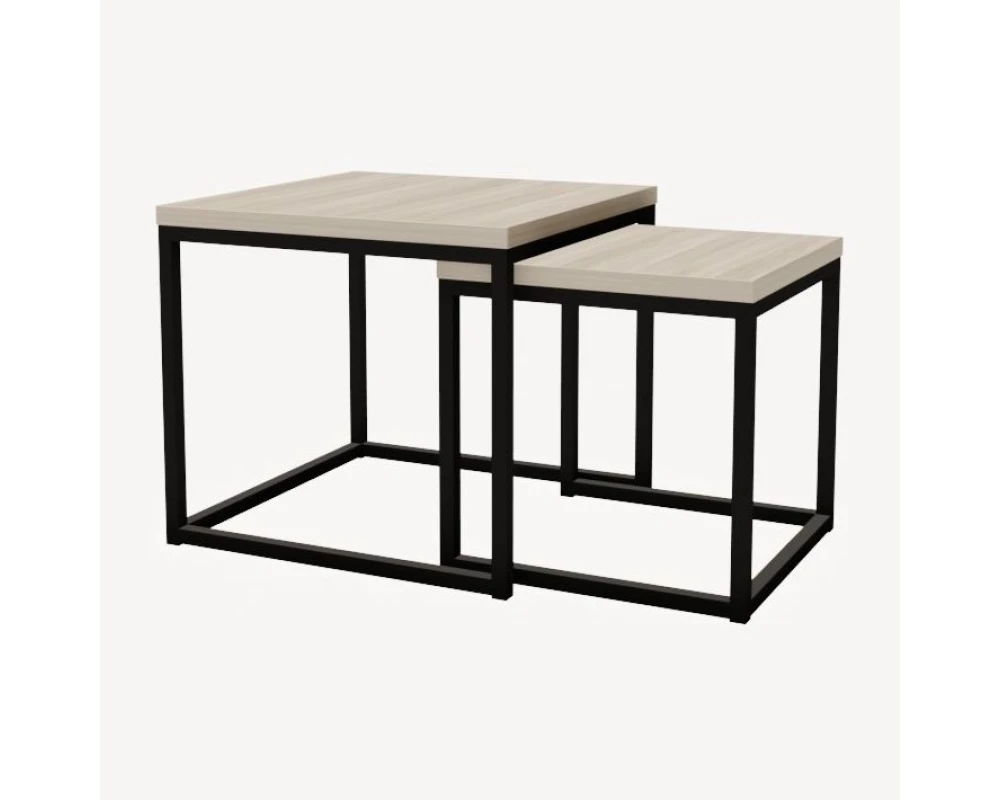 Комплект журнальных столов СЕТ ЛОДЖИК / SET LOGIC (900x900x450)
