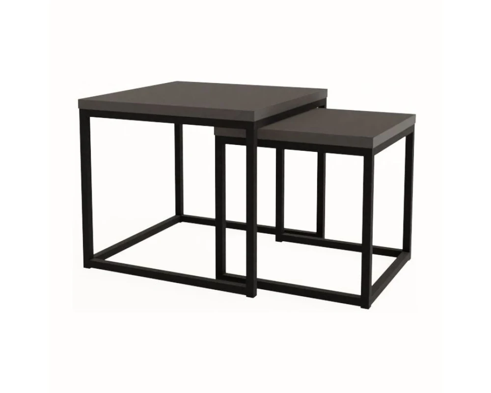 Комплект журнальных столов СЕТ ЛОДЖИК / SET LOGIC (900x900x450)