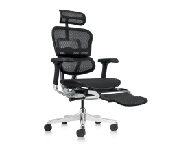 Кресло руководителя Ergohuman Elite 2 HAM с подставкой для ног Сетка, Черный images