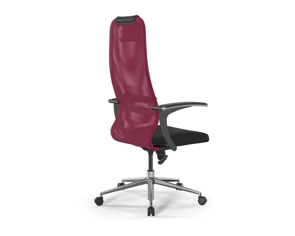 Кресло ErgoLife S 8 B1-8U M09.B23.G18.W01 Сетка/Ткань, Красный/Черный