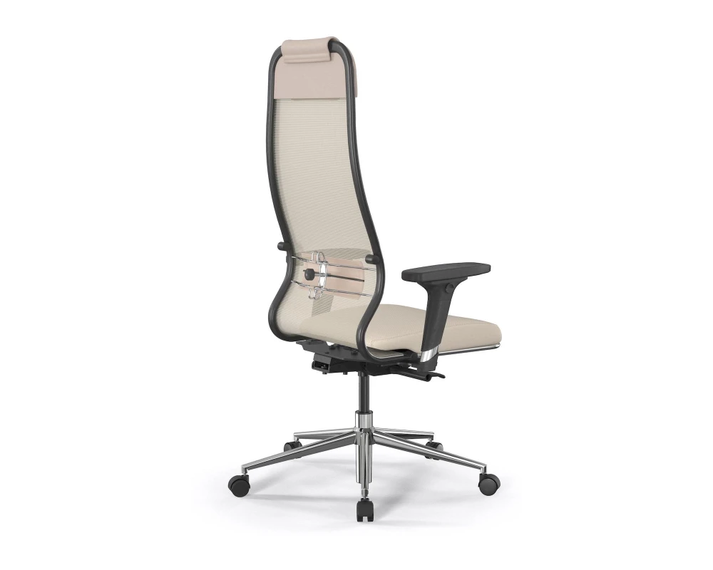 Кресло ErgoLife SynchroSit 10 B1-115D M23.B23.G18.W02 Сетка/Экокожа, Молочный