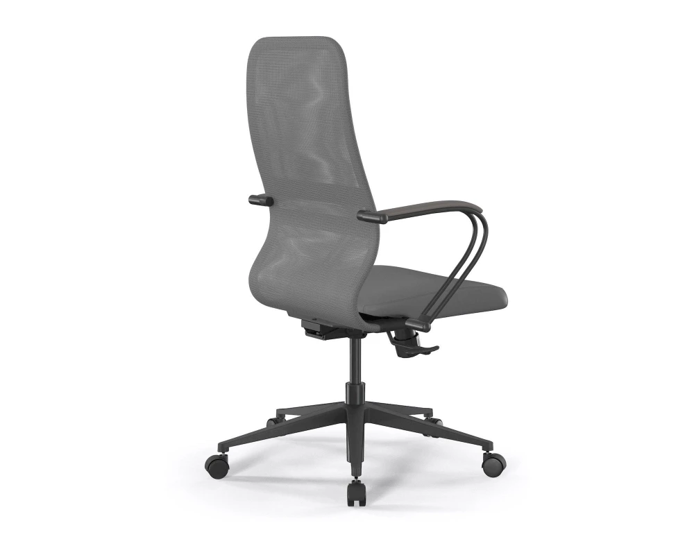 Кресло ErgoLife SynchroSit 8 B2-9K M25.B11.G19.W02 (подл.1) Сетка/Экокожа, Серый
