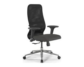 Кресло ErgoLife SynchroSit 8 B2-9D M25.B23.G18.W02 Сетка/Ткань, Черный/Темно-серый images