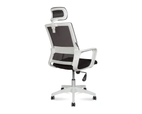 Кресло руководителя Norden Бит белый пластик Сетка/Ткань, Черный images