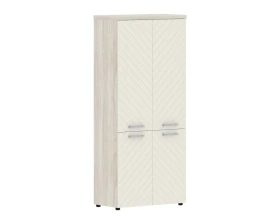 Шкаф с глухими средними и малыми дверьми 854х452х1958 Torr Люкс images