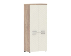 Шкаф с глухими средними и малыми дверьми 854х452х1958 Torr Люкс images