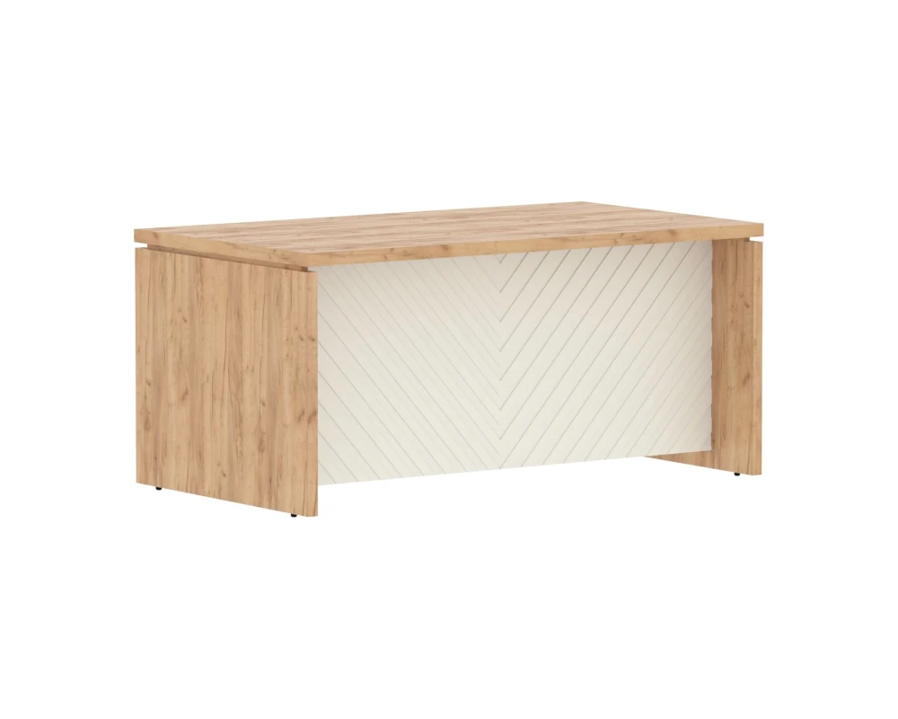 Стол руководителя c большой фронтальной панелью 1600х900х750 Torr Люкс