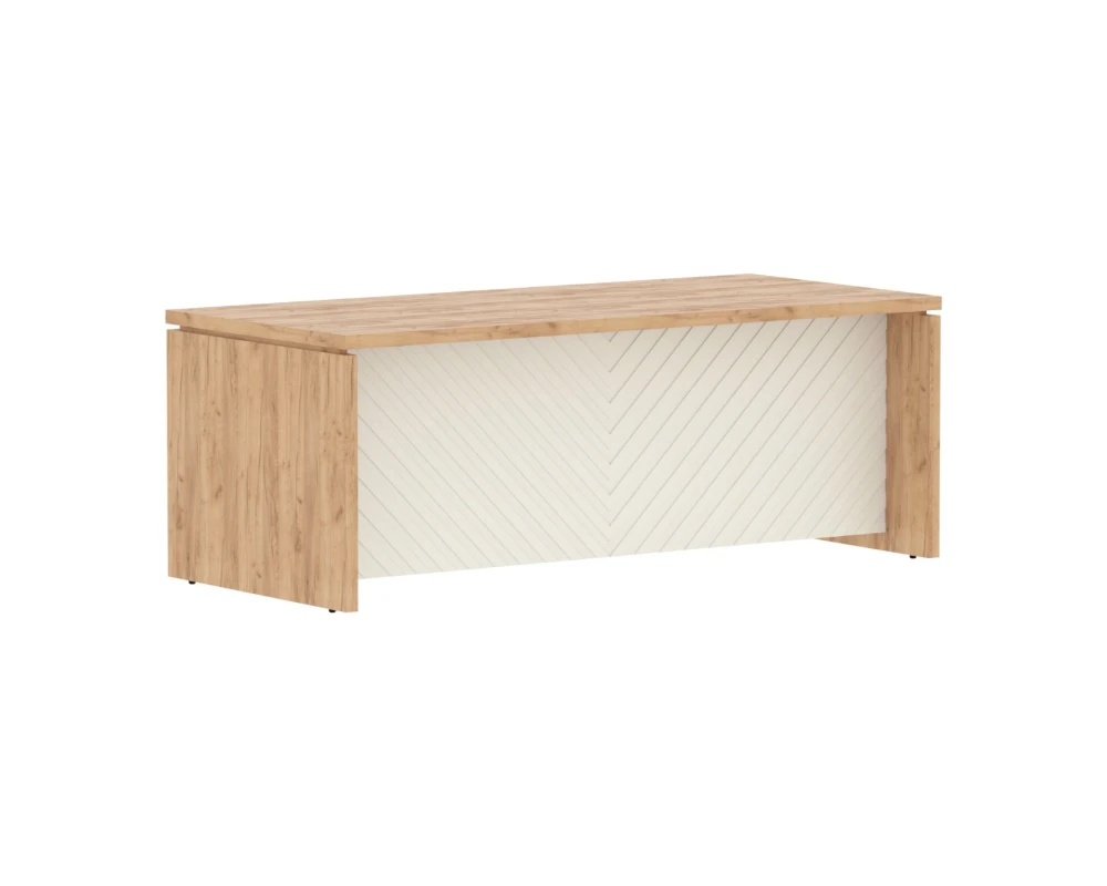 Стол руководителя c большой фронтальной панелью 2000х900х750 Torr Люкс